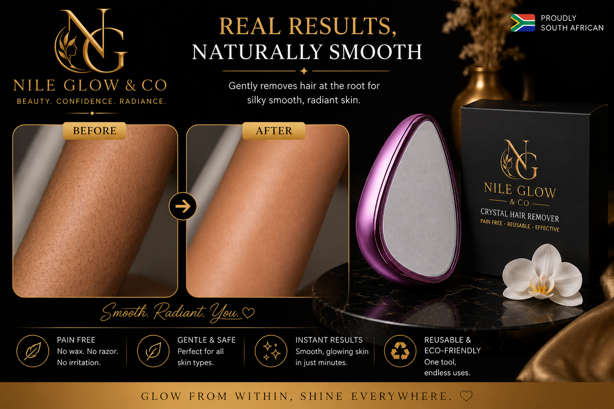 Nile Glow Crystal Hair Remover — pain-free exfoliating hair removal tool